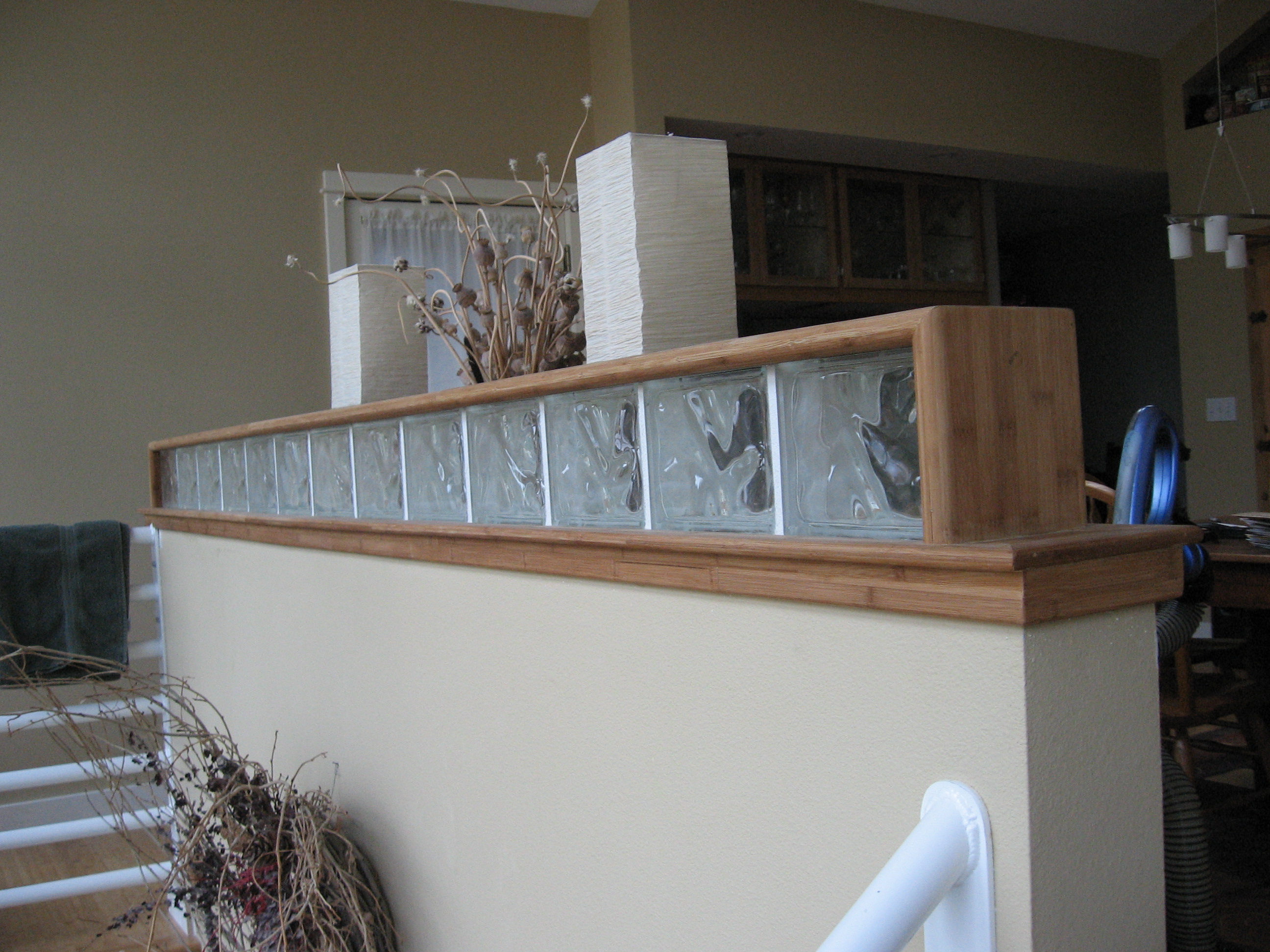 glass brick banister — Sol Coast